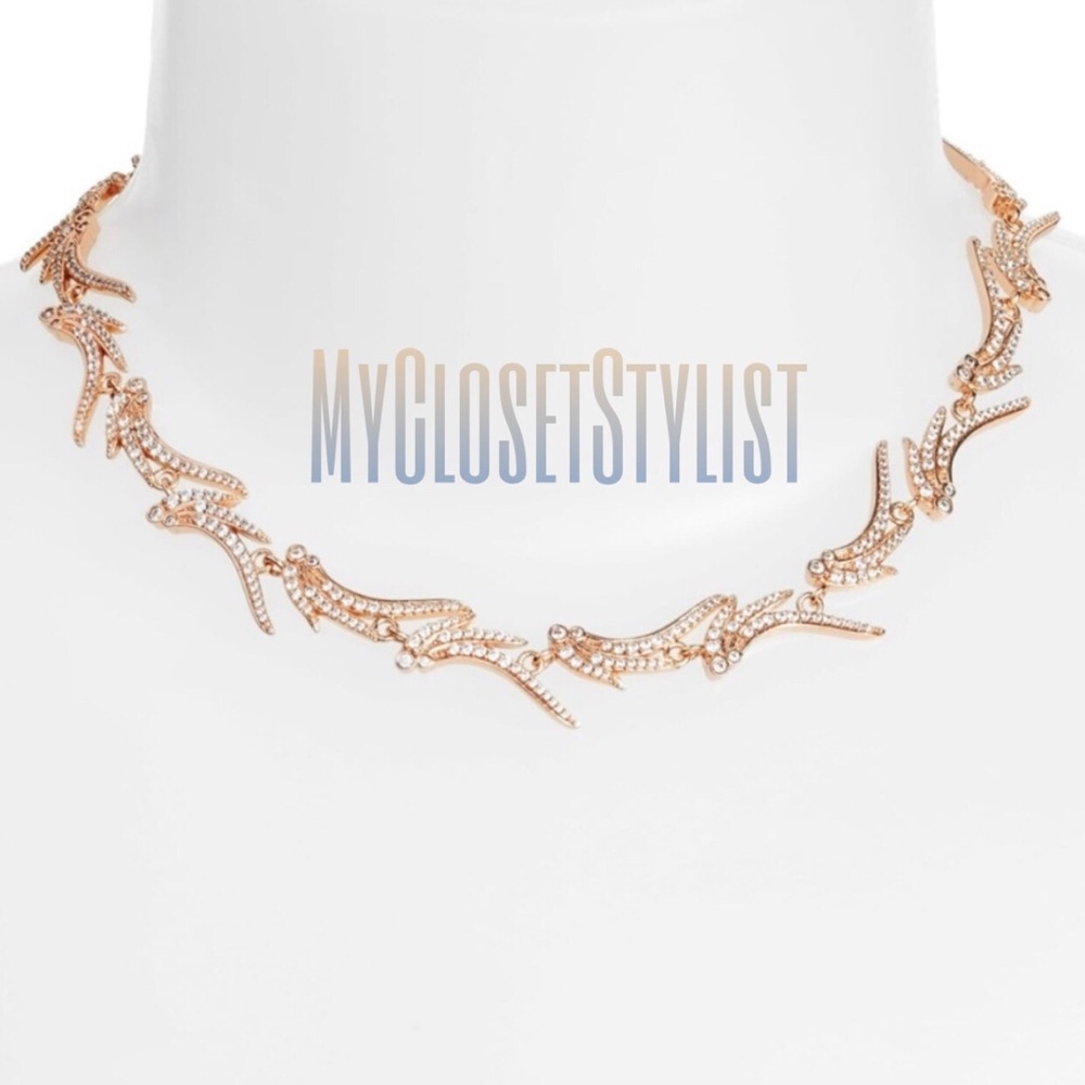 Kendra Scott 14K Gold Pave CZ Collar Necklace! NWT - Picture 1 of 7